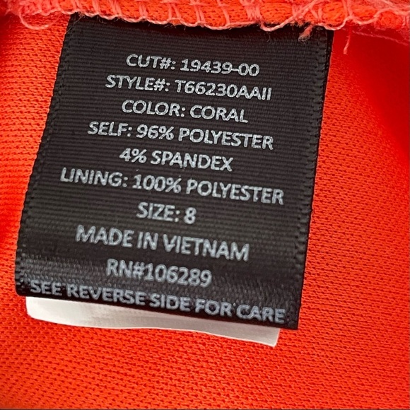 Trixxi Girl Romper Coral size 8 - Picture 10 of 11